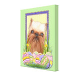 Easter Egg Cookies - Brussels Griffon Stretched Canvas Prints