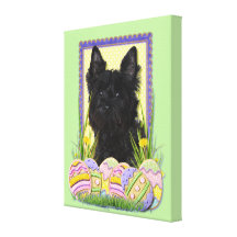 Easter Egg Cookies - Cairn Terrier Stretched Canvas Prints