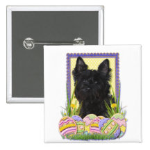 Easter Egg Cookies - Cairn Terrier Pinback Buttons