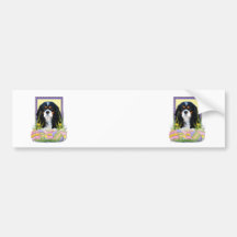Easter Egg Cookies - Cavalier - Tri-colour Bumper Sticker