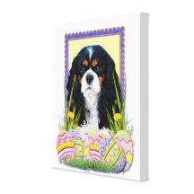 Easter Egg Cookies - Cavalier - Tri-colour Stretched Canvas Prints