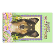 Easter Egg Cookies - Collie Rectangle Stickers