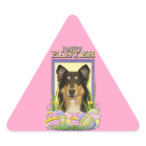 Easter Egg Cookies - Collie Triangle Stickers