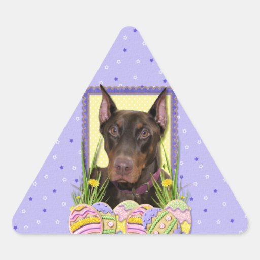 Easter Egg Cookies - Doberman Triangle Sticker