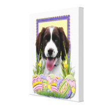 Easter Egg Cookies - English Springer Spaniel Canvas Prints