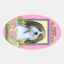 Easter Egg Cookies - Havanese Oval Stickers