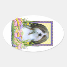 Easter Egg Cookies - Havanese Oval Stickers