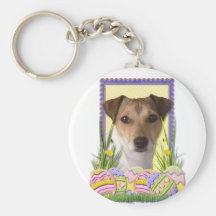 Easter Egg Cookies - Jack Russell Keychain