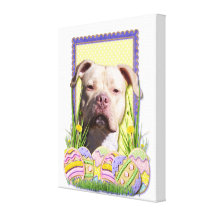 Easter Egg Cookies - Pitbull - Jersey Girl Gallery Wrap Canvas