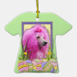 Easter Egg Cookies - Poodle - Pink Christmas Ornament