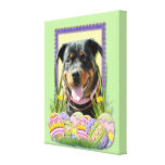 Easter Egg Cookies - Rottweiler Gallery Wrap Canvas