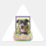 Easter Egg Cookies - Rottweiler Triangle Sticker