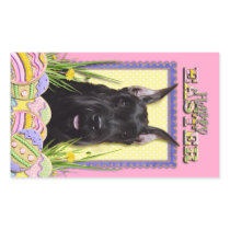 Easter Egg Cookies - Schnauzer Rectangle Sticker