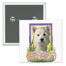 Easter Egg Cookies - West Highland Terrier Buttons
