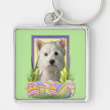 Easter Egg Cookies - West Highland Terrier Keychain