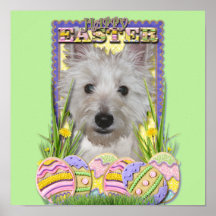 Easter Egg Cookies - West Highland Terrier - Tank Poster