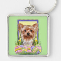 Easter Egg Cookies - Yorkshire Terrier Key Chains