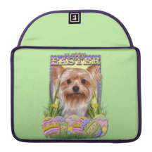 Easter Egg Cookies - Yorkshire Terrier Sleeves For MacBook Pro