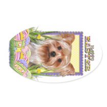 Easter Egg Cookies - Yorkshire Terrier Sticker