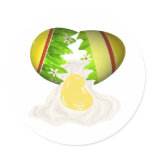 Easter Egg Cracked stickers