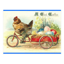 Easter Egg delivery service Postcard