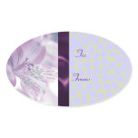 Easter Egg Gift Tag Stickers, oval stickers