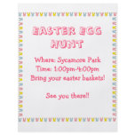 Easter Egg Hunt flyers