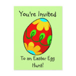 Easter Egg Hunt Invitation Postcard