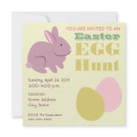 Easter Egg Hunt - Purple Bunny invitations