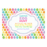 Easter Egg Hunt Rainbow Invitations