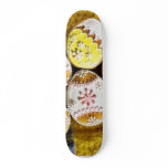 Easter Egg Shaped Biscuits On The Plate On Yellow skateboards