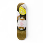 Easter Egg Shaped Biscuits On The Plate skateboards