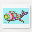 Easter Egg Whale mousepads