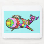 Easter Egg Whale mousepads