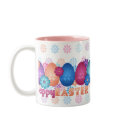 Easter Eggs and Spring Flowers mugs