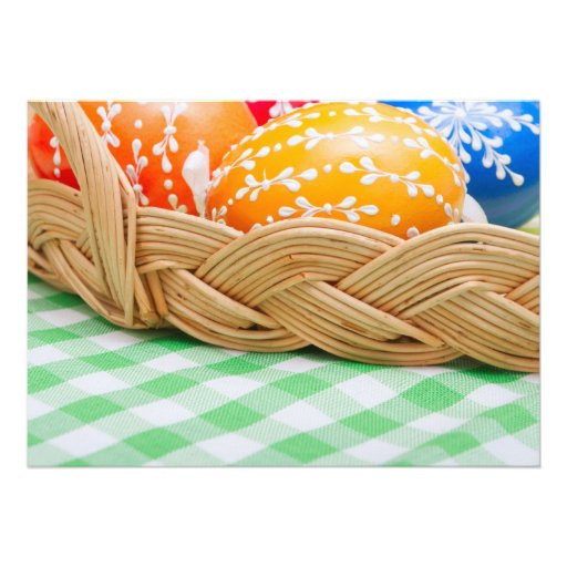 Easter eggs custom invites