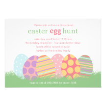 Easter Eggs Easter Party Invitation