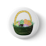 Easter Eggs in Decorative Basket