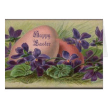 Easter Eggs & Violets Cards