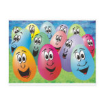 Easter Eggs with Faces postcards