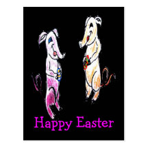 Easter Elephants Post Card