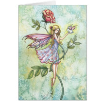Easter Fairy and Bunny Card by Molly Harrison