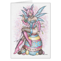 Easter Fairy Bunny Note Card