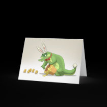 Easter Gator Card (Blank Inside)