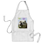 Easter Greetings Bulldog apron