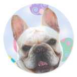 Easter Greetings French Bulldog stickers
