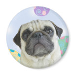 Easter Greetings pug Magnet