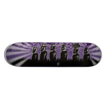 easter island skateboard deck