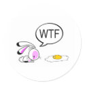 Easter Joke Bunny stickers