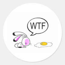 Easter Joke Bunny Stickers